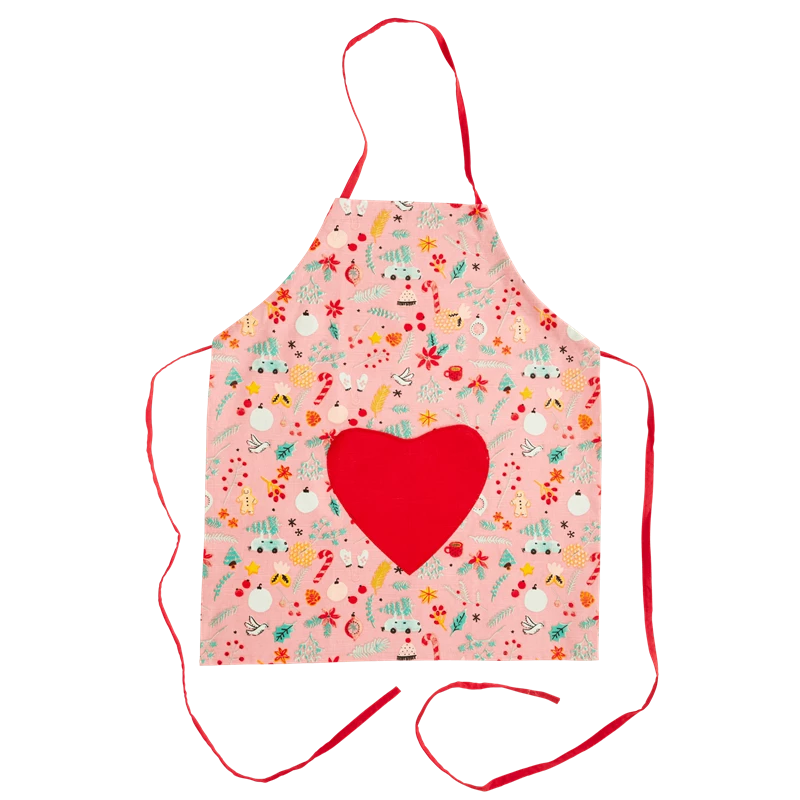 Childs Christmas Print Apron By Rice DK